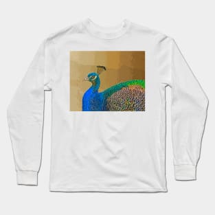 Colorful peacock at the zoo Long Sleeve T-Shirt